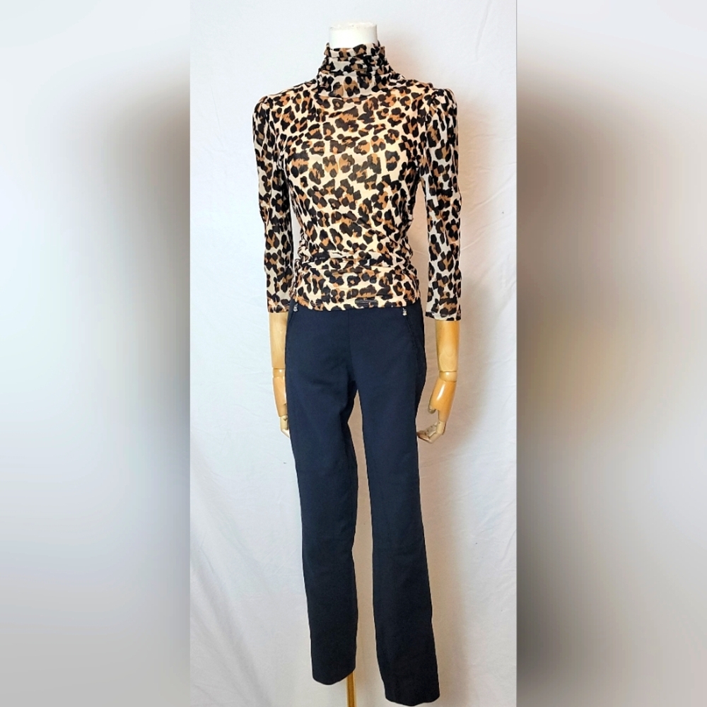 Zara Woman Black Skinny Leg Pant, Size Small